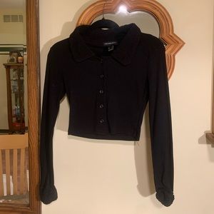 Streetwear society black button down cardigan